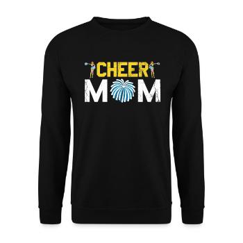 Cheer Mom Design pour les pom-pom girls Cheer - Sweat-shirt Unisexe - noir - Devant - Alina (178cm) & Michal (187cm)