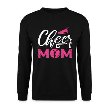 Cheer Mom Design pour les pom-pom girls Cheer - Sweat-shirt Unisexe - noir - Devant - Alina (178cm) & Michal (187cm)