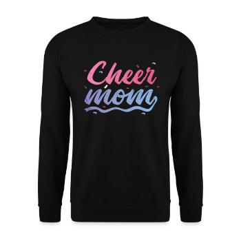 Cheer Mom Design pour les pom-pom girls Cheer - Sweat-shirt Unisexe - noir - Devant - Alina (178cm) & Michal (187cm)