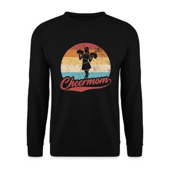 Cheer Mom Design pour les pom-pom girls Cheer - Sweat-shirt Unisexe - noir - Devant - Alina (178cm) & Michal (187cm)