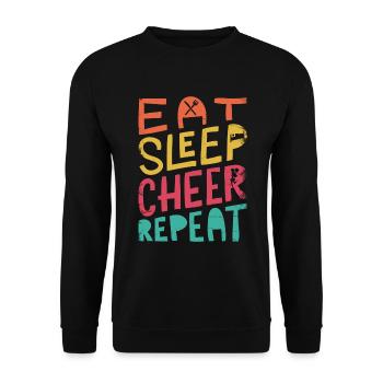 Tout sur ce design de base pour les pom-pom girls - Sweat-shirt Unisexe - noir - Devant - Alina (178cm) & Michal (187cm)