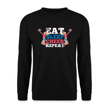 Tout sur ce design de base pour les pom-pom girls - Sweat-shirt Unisexe - noir - Devant - Alina (178cm) & Michal (187cm)
