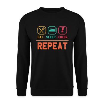 Tout sur ce design de base pour les pom-pom girls - Sweat-shirt Unisexe - noir - Devant - Alina (178cm) & Michal (187cm)