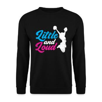 Design petit et bruyant pour les pom-pom girls - Sweat-shirt Unisexe - noir - Devant - Alina (178cm) & Michal (187cm)