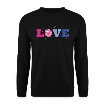 Love Design pour les pom-pom girls Cheer Girls - Sweat-shirt Unisexe - noir - Devant - Alina (178cm) & Michal (187cm)
