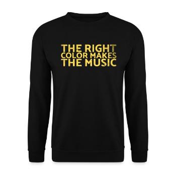 La bonne couleur fait la conception musicale pour les peintres - Sweat-shirt Unisexe - noir - Devant - Alina (178cm) & Michal (187cm)
