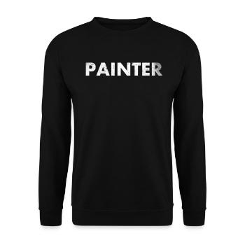 Painter-decorator-design For painter-artists - Unisex Sweatshirt - black - Front - Alina (178cm) & Michal (187cm)