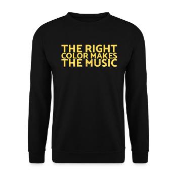 La bonne couleur fait la conception musicale pour les peintres - Sweat-shirt Unisexe - noir - Devant - Alina (178cm) & Michal (187cm)