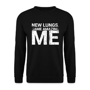 Nouveaux poumons Même moi incroyable pour la chirurgie pulmonaire - Sweat-shirt Unisexe - noir - Devant - Alina (178cm) & Michal (187cm)