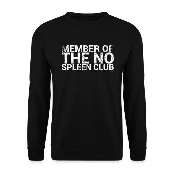 Membre de No Spleen Club Surgery Recovery - Sweat-shirt Unisexe - noir - Devant - Alina (178cm) & Michal (187cm)