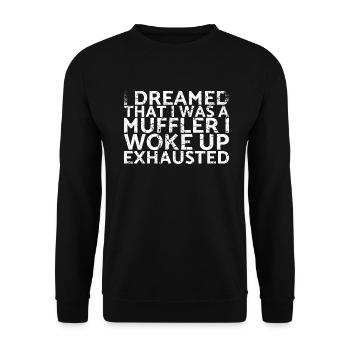 J’ai rêvé que j’étais un silencieux, - Sweat-shirt Unisexe - noir - Devant - Alina (178cm) & Michal (187cm)