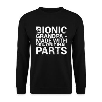 Bionic Custom Built Mit Titanteilen Knie-hüfte - Unisex Pullover - Schwarz - Vorne - Alina (178cm) & Michal (187cm)