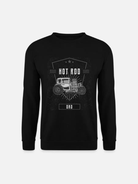 Hot Rod Dad Design pour les fans de voitures classiques - Sweat-shirt Unisexe - noir
