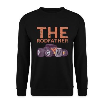 Le design Rodfather pour les fans de voitures classiques - Sweat-shirt Unisexe - noir - Devant - Alina (178cm) & Michal (187cm)