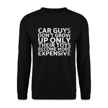 Les types de voitures ne sont pas seulement utilisés pour vos jouets - Sweat-shirt Unisexe - noir - Devant - Alina (178cm) & Michal (187cm)