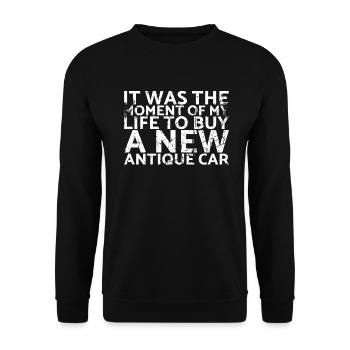 Es War Der Moment Meines Lebens, Ein For Classic - Unisex Pullover - Schwarz - Vorne - Alina (178cm) & Michal (187cm)