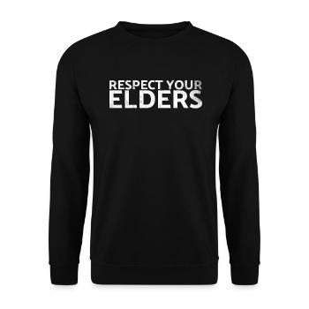 Respectez vos aînés Design pour les fans de voitures classiques - Sweat-shirt Unisexe - noir - Devant - Alina (178cm) & Michal (187cm)