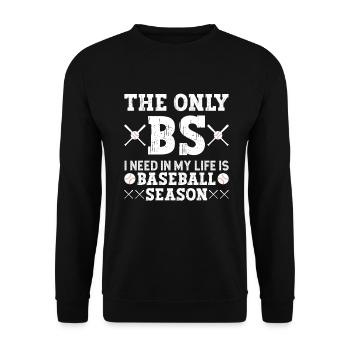 Baseball Baseball Ami Joueur de baseball - Sweat-shirt Unisexe - noir - Devant - Alina (178cm) & Michal (187cm)