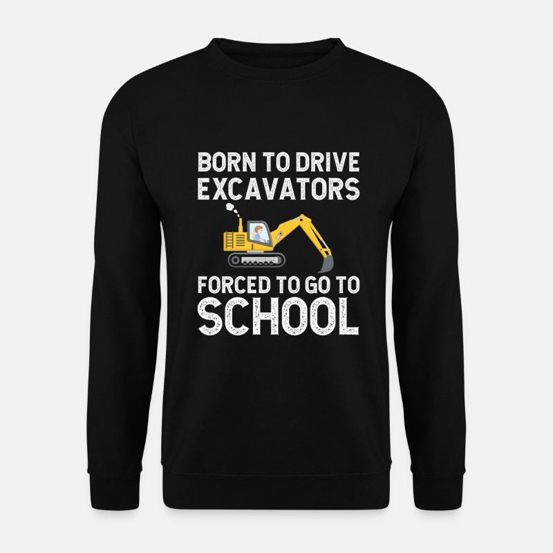 Baggerfahrer Bagger Schule - Unisex Pullover - Schwarz