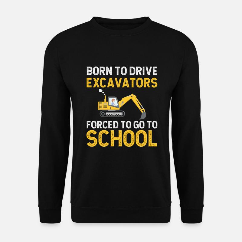 Baggerfahrer Bagger Schule - Unisex Pullover - Schwarz