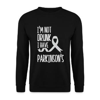 Parkinson's Awareness Month Parkinson's Disease - Unisex Sweatshirt - black - Front - Alina (178cm) & Michal (187cm)