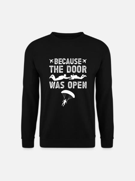 Skydive Parachutist Paragliding Gleitschirm - Unisex Sweatshirt - black