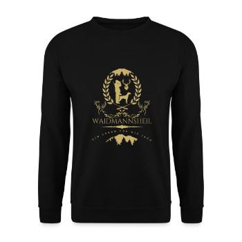 Jäger Spruch-Waidmannsheil Une vie consacrée à la chasse - Sweat-shirt Unisexe - noir - Devant - Alina (178cm) & Michal (187cm)