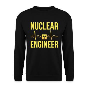 Nuclear Engineer - Unisex Sweatshirt - black - Front - Alina (178cm) & Michal (187cm)