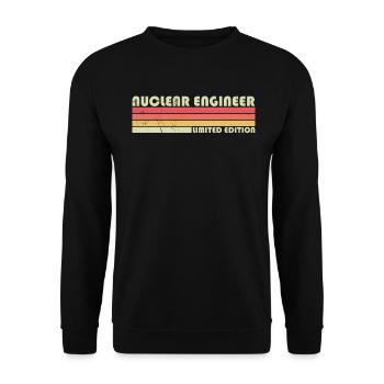 Nuclear Technology Professional Design for - Unisex Sweatshirt - black - Front - Alina (178cm) & Michal (187cm)