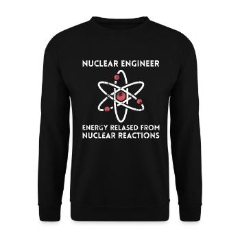 Energie Des Nuklearingenieurs, Die Aus Der - Unisex Pullover - Schwarz - Vorne - Alina (178cm) & Michal (187cm)