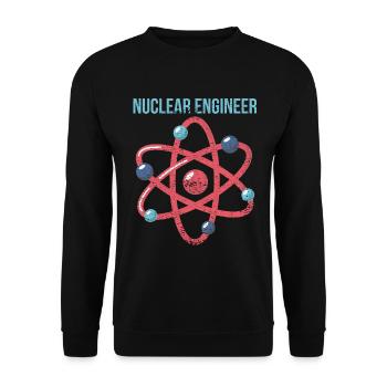 Nuclear Engineer - Unisex Sweatshirt - black - Front - Alina (178cm) & Michal (187cm)