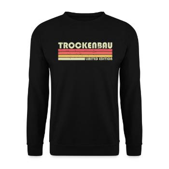 Drywall - Unisex Sweatshirt - black - Front - Alina (178cm) & Michal (187cm)