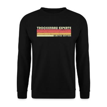 Drywall - Unisex Sweatshirt - black - Front - Alina (178cm) & Michal (187cm)
