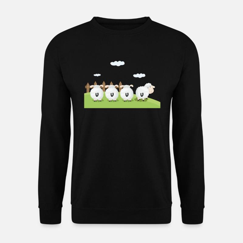 Schafe - Unisex Pullover - Schwarz