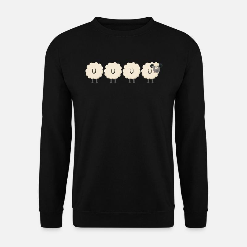 Schafe - Unisex Pullover - Schwarz