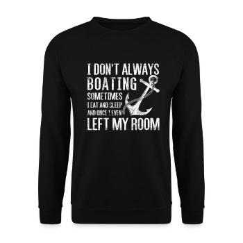 I don't always drive design for ship captain - Unisex Sweatshirt - black - Front - Alina (178cm) & Michal (187cm)