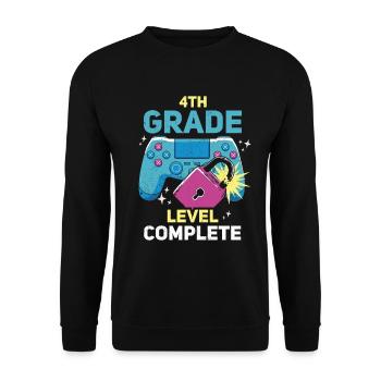 4. Klasse Abgeschlossen - Unisex Pullover - Schwarz - Vorne - Alina (178cm) & Michal (187cm)