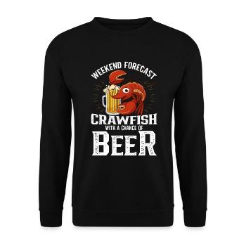 Crawfish Cajun & Crawfish Lobster Cooking - Unisex Sweatshirt - black - Front - Alina (178cm) & Michal (187cm)