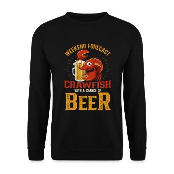 Crawfish Cajun & Crawfish Lobster Cooking - Unisex Sweatshirt - black - Front - Alina (178cm) & Michal (187cm)