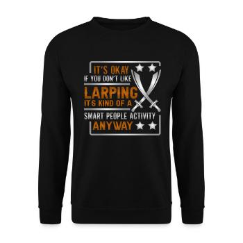 Larp Larper Larping Live Action Jeu de rôle - Sweat-shirt Unisexe - noir - Devant - Alina (178cm) & Michal (187cm)