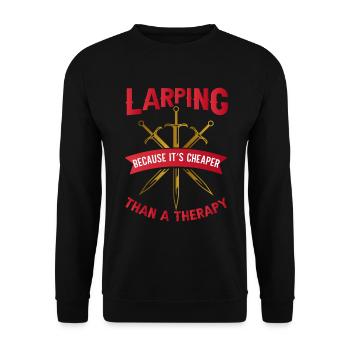 Larp Larper Larping Live Action Jeu de rôle - Sweat-shirt Unisexe - noir - Devant - Alina (178cm) & Michal (187cm)