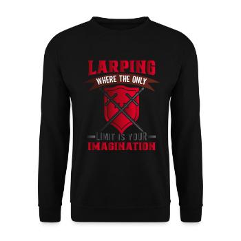 Larp Larper Larping Live Action Jeu de rôle - Sweat-shirt Unisexe - noir - Devant - Alina (178cm) & Michal (187cm)