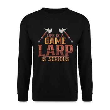 Live Action Jeu de rôle Larp Larper Fantasy - Sweat-shirt Unisexe - noir - Devant - Alina (178cm) & Michal (187cm)