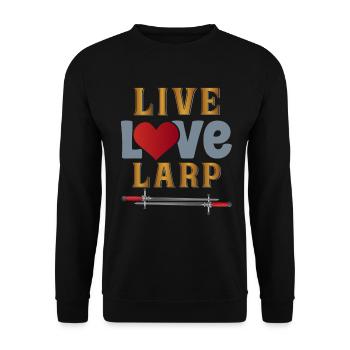 Larp Larper Larping Live Action Jeu de rôle - Sweat-shirt Unisexe - noir - Devant - Alina (178cm) & Michal (187cm)
