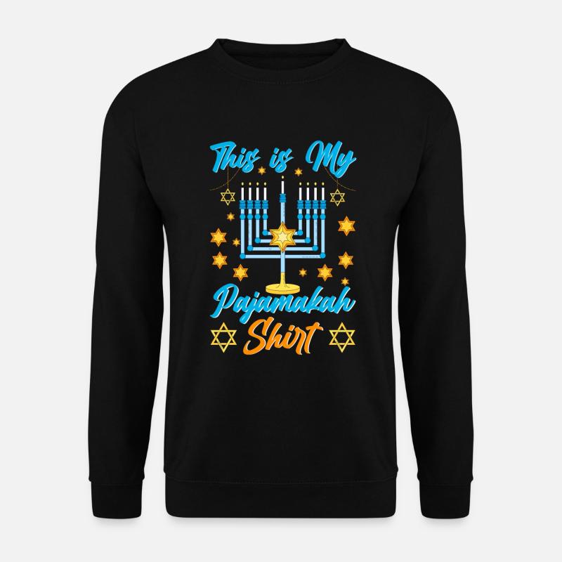 Hanoukka Hanoukka Dreidel Latkes Hanoukka - Sweat-shirt Unisexe - noir
