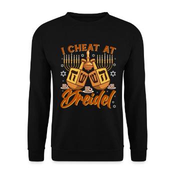 Hanukkah Hanukkah Dreidel Festival juif - Sweat-shirt Unisexe - noir - Devant - Alina (178cm) & Michal (187cm)