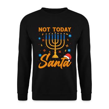 Hanukkah Hanukkah Dreidel Festival juif - Sweat-shirt Unisexe - noir - Devant - Alina (178cm) & Michal (187cm)