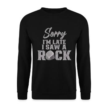 Geology Professor Geologist Geology Student - Unisex Sweatshirt - black - Front - Alina (178cm) & Michal (187cm)