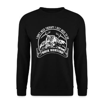 Geology Student Geologist Geology Student - Unisex Sweatshirt - black - Front - Alina (178cm) & Michal (187cm)