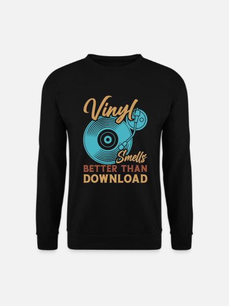 Platine vinyle vinyle rétro collection - Sweat-shirt Unisexe - noir